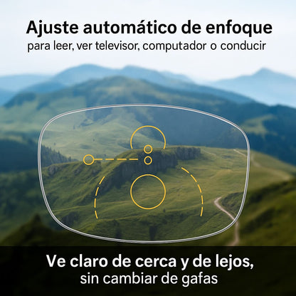 Gafas Multifocales VisiónMax® TR90 – Lentes Progresivos que se Ajustan Solos, con Protección Luz Azul y Oscurecimiento Automático al Sol