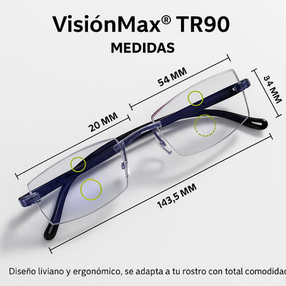 Gafas Multifocales VisiónMax® TR90 – Lentes Progresivos que se Ajustan Solos, con Protección Luz Azul y Oscurecimiento Automático al Sol
