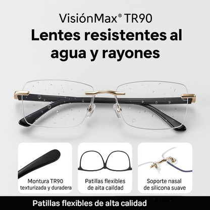 Gafas Multifocales VisiónMax® TR90 – Lentes Progresivos que se Ajustan Solos, con Protección Luz Azul y Oscurecimiento Automático al Sol